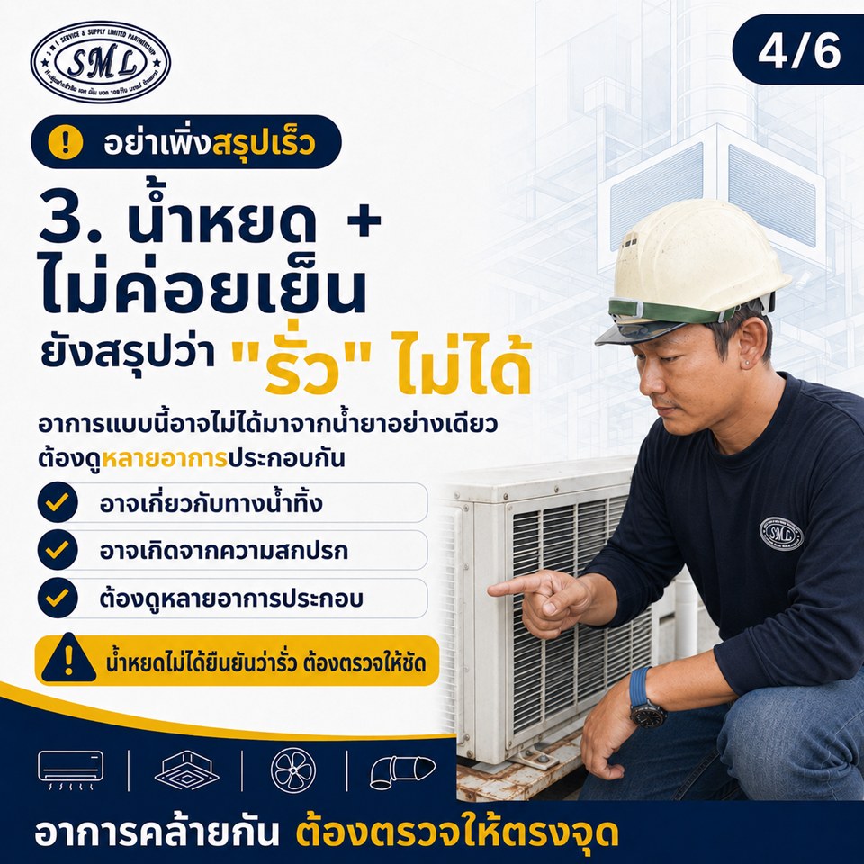 แอร์ไม่เย็น อย่าเพิ่งสรุปว่า “น้ำยาแอร์รั่ว” ภาพที่ 4